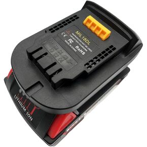 Alian MIL18DL Battery Adapter for Milwaukee 18V to for Dewalt 20V Battery Adapter,for M18 for Milwaukee Battery Adapter,Power Tool Lithium Battery Converters Adaptor