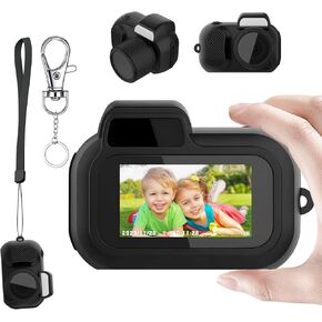 Mini Keychain Camera, Portable Chain Camera, 1080P Mini Pixel Camera 100 Mins Battery Life HD Video Recording, Mini Thumb Sized Camera Keychain with Eight Filters for Students Kids
