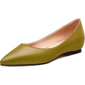 Comfortable Flats for Women Pointed Toe Slip On Pumps Dress Shoe