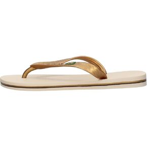 Ipanema CLAS Brasil II Flip Flops Women Beige/Gold - 6.5 - Flip Flops