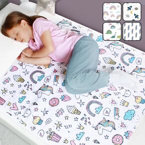 Hygge Sheets® Potty Training Pee Pads for Kids, Toddlers - 100% Waterproof, Non Slip Bed Wetting Pad for Full Size Beds - Washable, Reusable Mattress & Sheet Protector - White
