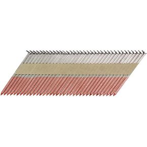 B&C Eagle A2X113HDR/33 Offset Round Head 2" x .113 x 33 Degree Hot Dip Galvanized Ring Shank Paper Tape Collated Framing Nails (500 per Box), 2" x 0.113"
