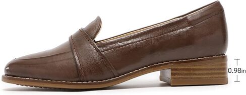 Mona flying Women's Leather Dress Penny Loafers Slip On Flats Office Ladies Casual Shoes in Saudi Arabia
