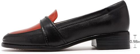 Mona flying Women's Leather Dress Penny Loafers Slip On Flats Office Ladies Casual Shoes in Saudi Arabia