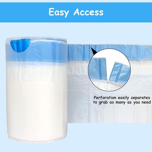 Disposable Potty Chair Liners with Drawstring for Universal Potty Training Toilet Seat, Toddler Portable Outdoors Travel Toilet Liners with Super Absorbent Pad - 60 Pack in Saudi Arabia