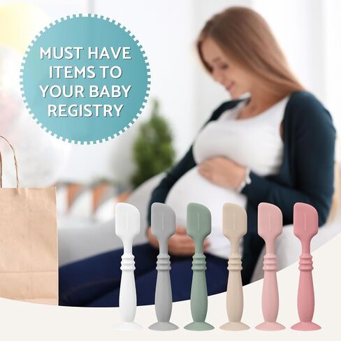 3 Packs Silicone Diaper Cream Applicator with Suction Base, Diaper Cream Spatula Applicator for Babies, Soft Silicone Diaper Cream Brush (Sage/Ether/Natural) in Saudi Arabia