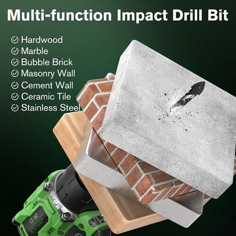 Ginour 21V Brushless Cordless Drill Set Power Drill Set with 2 Batteries and Charger, 23+3 Torque, Brushless Electric Drill Driver Hammer Impact Drill Set, 3/8-Inch Keyless Chuck, 2 Variable Speed in Saudi Arabia