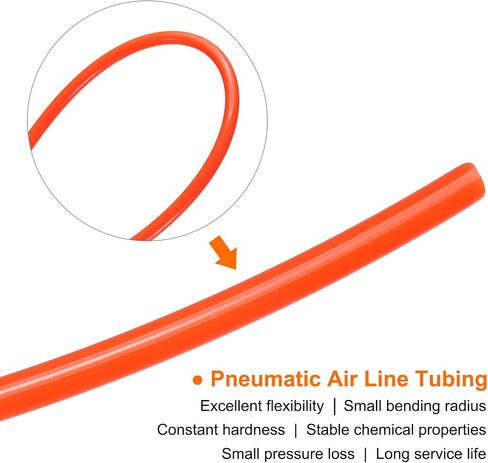 HARFINGTON Pneumatic Air Line Tubing 6mm OD x 4mm ID 10 Meters(32.8 FT) Air Compressor Nylon Tubes Polyamide Air Tubing Hose Tube for Air Compressor Water Fluid Transfer, Clear in Saudi Arabia