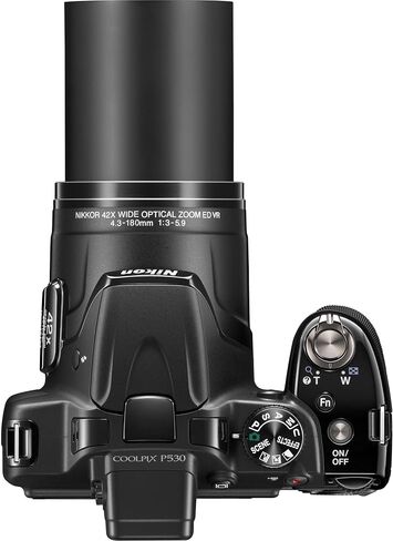Nikon COOLPIX P530 16.1 MP CMOS Digital Camera with 42x Zoom NIKKOR Lens and Full HD 1080p Video (Black) (Certified Refurbished) in Saudi Arabia