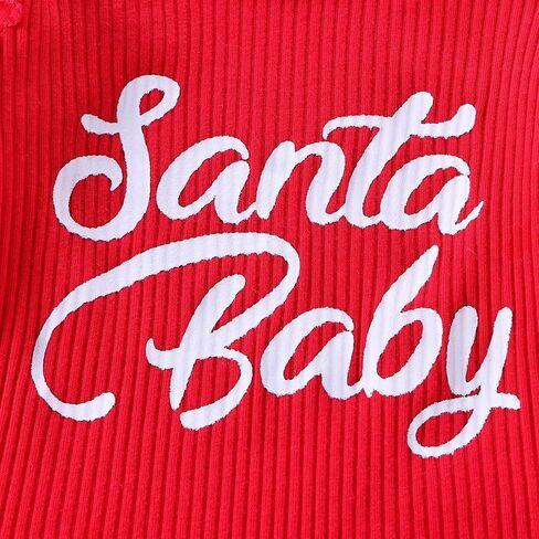 My First Christmas Baby Girl Outfit Letter Print Long Sleeve Romper Plaid Bell Bottoms Set Winter Clothes in Saudi Arabia