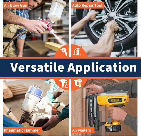 No Rust Air Hose Fittings Kits 15 PCS Set, Quick Connect Air Compressor Accessories Industrial Air Tools Fittings, Male and Female High Flow Air Fitting in Saudi Arabia
