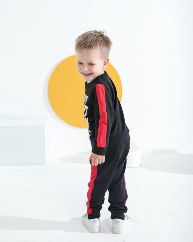 Infant Baby Boy Clothes Fall Winter Newborn Outfit Toddler Long Sleeve Crewneck Sweatshirt Pants Set Cute Boy Outfit in Kuwait