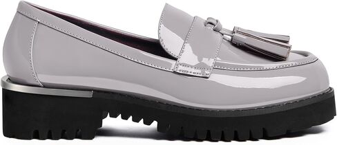MUCCCUTE Loafers for Women Platform Chunky Loafer Comfortable Slip On Lug Sole Patent Leather Tassel Casual Work Shoes in Saudi Arabia