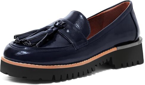 MUCCCUTE Loafers for Women Platform Chunky Loafer Comfortable Slip On Lug Sole Patent Leather Tassel Casual Work Shoes in Saudi Arabia