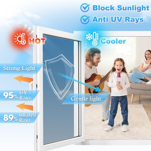 Coavas Window Privacy Film Heat Blocking Reflective Window Tint for Home, One Way Daytime Privacy Window Static Cling See Out Not in Anti UV Mirror Window Film, Silver, 17.5x78.7 Inch in Saudi Arabia