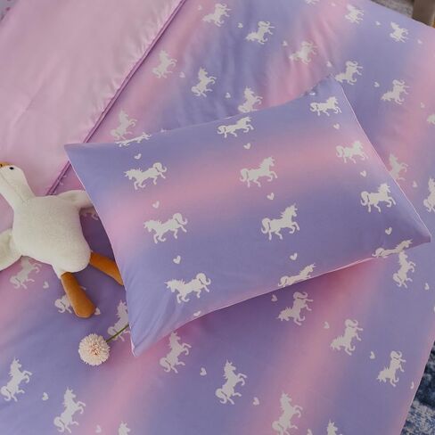 Cokouchyi Twin Comforter Sets for Boys Girls, Unicorn Glow in The Dark Kids Bedding Sets, 5 Pcs Twin Bed in a Bag with Comforter, Sheets, Pillow Sham, Cushion Cover, Unicorn in Saudi Arabia