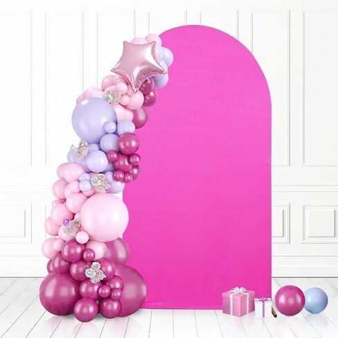 Eternal Beauty Arch Backdrop Cover, 6 Ft Wedding Arch Cover, Spandex Fitted Arch Backdrop Cover for Birthday Party Baby Shower Wedding Decoration- Ivory in Kuwait
