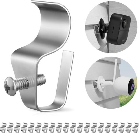 Vinyl Siding Clips Hooks No-Hole Needed Outdoor Siding Screws Hanger for Mount Home Security Camera (40 Pack) in Kuwait
