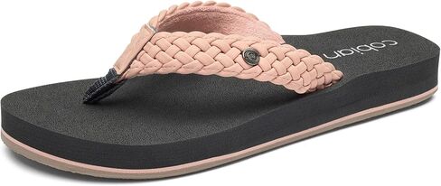 صندل نسائي من Cobian مجدول ومرتد، وردي، 7 in Kuwait