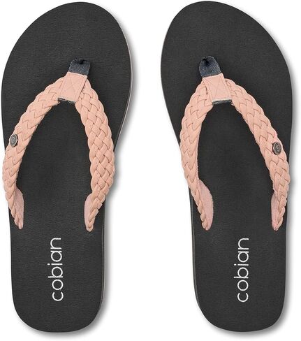 صندل نسائي من Cobian مجدول ومرتد، وردي، 7 in Kuwait