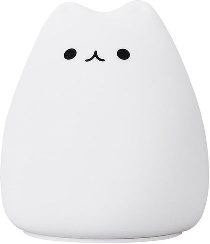 لطيف القط مصباح القط سيليكون ضوء 7 لون تغيير الصمام بطارية تعمل بالطاقة عكس الضوء القط ليلة مصباح عيد ميلاد هدية عيد الميلاد للأطفال، صديق، والمراهقين in Kuwait