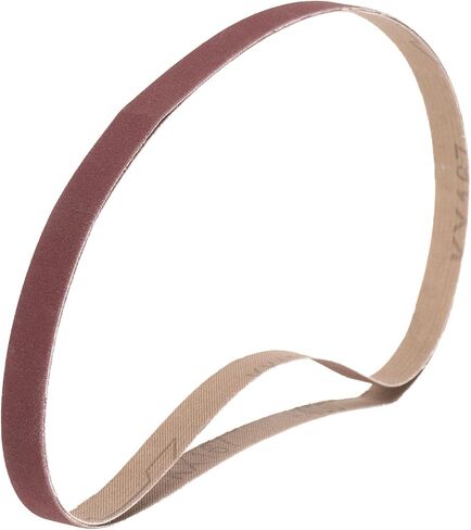uxcell 2pcs 1-1/2" x 30" Sanding Belts 80 Grits Aluminum Oxide Abrasive Belt Sander Paper Sanding Papers for Metal Wood Grinding Polishing, Reddish Brown in Saudi Arabia