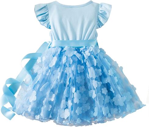 Nileafes Toddler Girl Tulle Dress Girls Tutu Princess Casual Dresses in Kuwait
