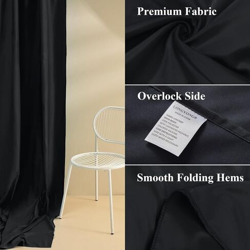 LONGYONG Backdrop Curtains for Parties Photoshot Decorations, Water Resistant Backdrop Drapes for Wedding Birthday Party Photography Background 5ft×10ft, 2 Panels, Baby Blue in Saudi Arabia