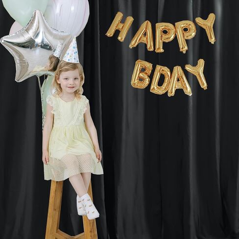 LONGYONG Backdrop Curtains for Parties Photoshot Decorations, Water Resistant Backdrop Drapes for Wedding Birthday Party Photography Background 5ft×10ft, 2 Panels, Baby Blue in Saudi Arabia