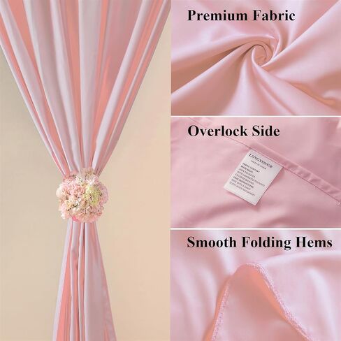 LONGYONG Backdrop Curtains for Parties Photoshot Decorations, Water Resistant Backdrop Drapes for Wedding Birthday Party Photography Background 5ft×10ft, 2 Panels, Baby Blue in Saudi Arabia