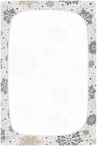 Fitted Crib Sheet for Boys Girls Cute Watercolor Gingerbread Christmas Baby Crib Sheets Blue Snowflake Bassinet Sheets Crib Mattress Bed Sheets for Toddler Newborn Infant 27 x 39 in in Saudi Arabia