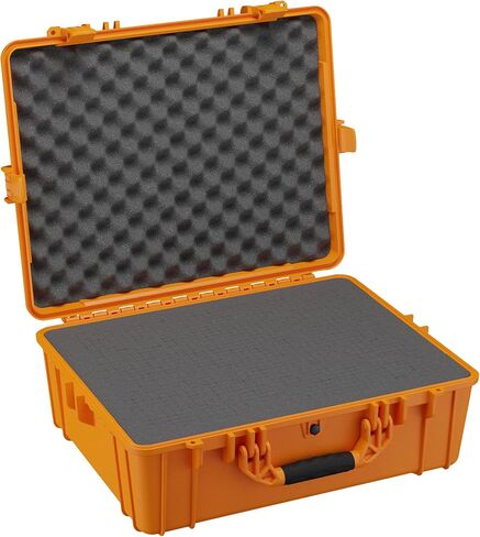 Condition 1 25" Large Waterproof Hard Case, Model 839, Orange | With Foam, Portable Protective Storage Box for Travel, Hunting, Military, Tactical, Made in USA, 24.50"x19.46"x8.41" in Saudi Arabia