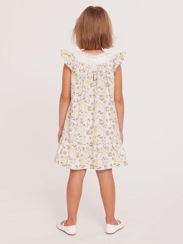 Bonnie Jean Girls Floral Print Smocked Dress in Kuwait