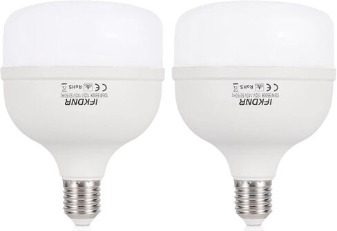 2 حزمة 105W LED لمبة الضوء 5500K Flicher-Free ضوء النهار الأبيض Softbox لمبة 10000 ساعة مدى الحياة E27 قاعدة للتصوير الفوتوغرافي استوديو الإضاءة in Kuwait