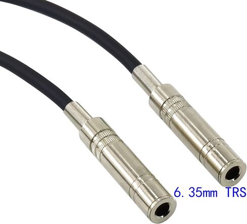 3-Pin XLR Female to 1/4" 6.35mm Stereo Dual Channel Female Plug Audio Cable Mic Adapter, 1/4" TRS to XLR Female Adapter Cable, 6 in, 2-Pack in Kuwait