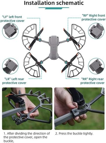 واقي المروحة لـ DJI Air 2S، متوافق مع DJI Mavic Air 2 /Air 2S، مجموعة حماية شفرة المروحة سريعة الإصدار، ملحقات DJI Mavic Air 2s الاحترافية، ملحقات DJI Air 2 in Saudi Arabia