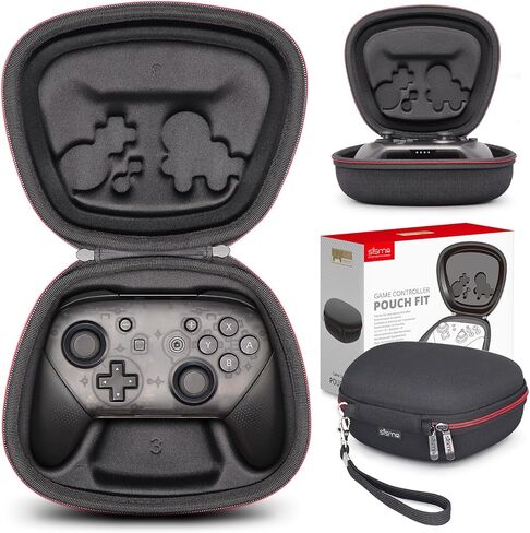 sisma Switch Controller Case Compatible with Nintendo Switch Pro Controller, Travel Safekeeping Controller Holder Protective Cover Storage Case Black Carrying Bag in Kuwait