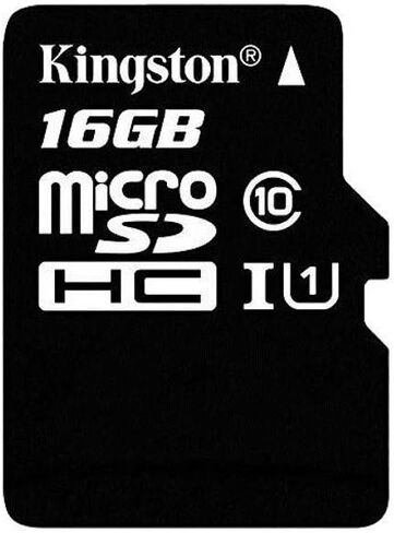 Kingston Digital 16GB microSDHC Class 10 UHS-I 45MB/s Read Card with SD Adapter (SDC10G2/16GB) in Kuwait