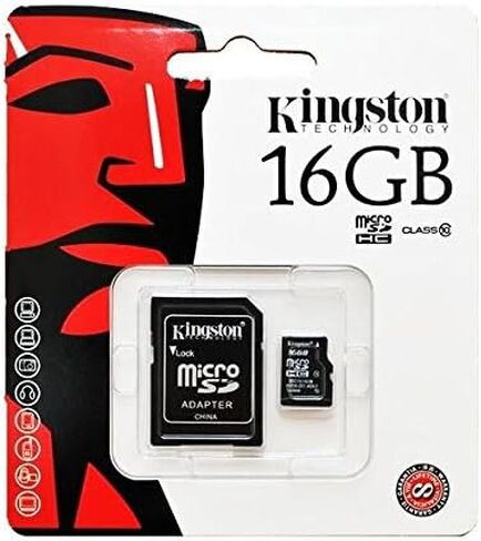Kingston Digital 16GB microSDHC Class 10 UHS-I 45MB/s Read Card with SD Adapter (SDC10G2/16GB) in Kuwait