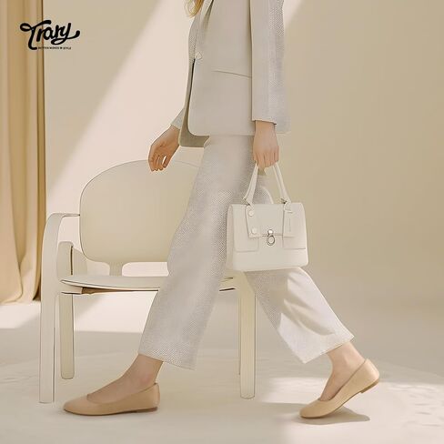 Trary Flats for Women Dressy Comfortable, Ballet Flat,Black Nude Flats Shoes in Saudi Arabia