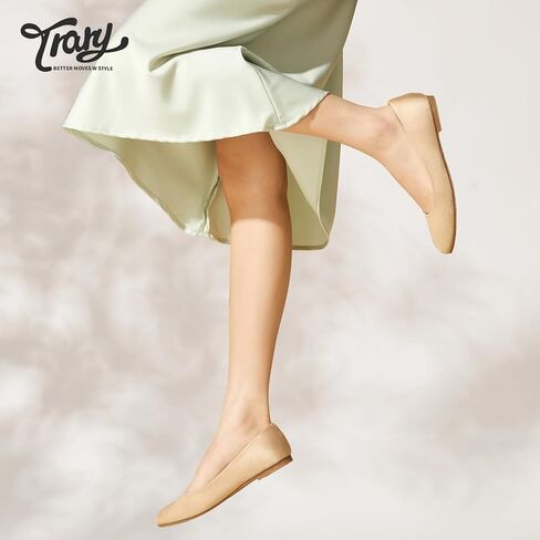 Trary Flats for Women Dressy Comfortable, Ballet Flat,Black Nude Flats Shoes in Saudi Arabia