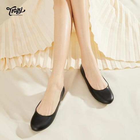 Trary Flats for Women Dressy Comfortable, Ballet Flat,Black Nude Flats Shoes in Saudi Arabia