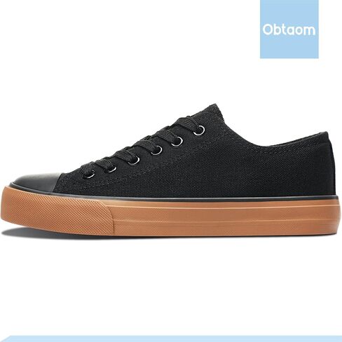 Obtaom Women’s Canvas Shoes Low Top Fashion Sneakers Slip on Walking Shoe in Kuwait