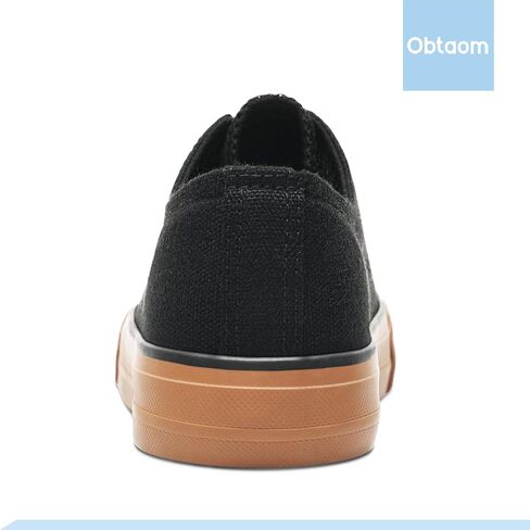 Obtaom Women’s Canvas Shoes Low Top Fashion Sneakers Slip on Walking Shoe in Kuwait