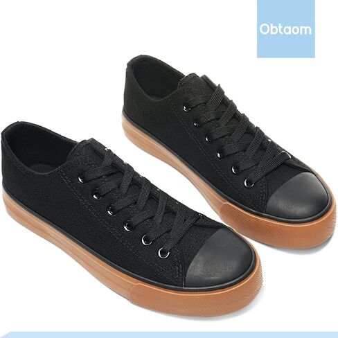 Obtaom Women’s Canvas Shoes Low Top Fashion Sneakers Slip on Walking Shoe in Kuwait