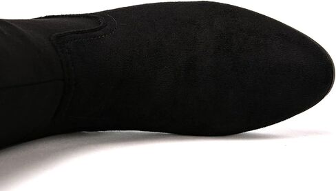 GLOBALWIN Women's Knee-High Fashion Boots Wide Calf Flat Dressy Fall Winter Fashion Boots For Women in Kuwait