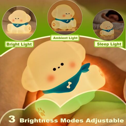 Night Light for Kids Lamp,Soft Silicone Kids Night Light,Nursery Light for Baby Room and Toddler Toy,Portable Night Light for Kids Room,Dimmable Rechargeable Animal Lights for Girls and Boys in Saudi Arabia