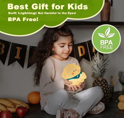 Night Light for Kids Lamp,Soft Silicone Kids Night Light,Nursery Light for Baby Room and Toddler Toy,Portable Night Light for Kids Room,Dimmable Rechargeable Animal Lights for Girls and Boys in Saudi Arabia