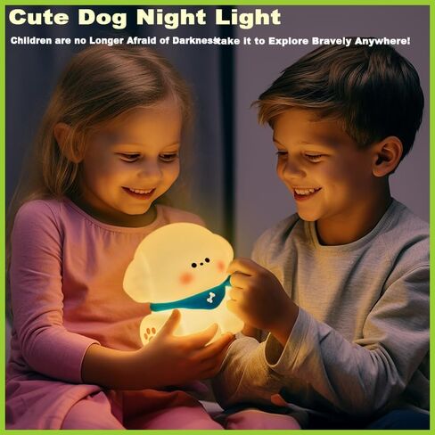 Night Light for Kids Lamp,Soft Silicone Kids Night Light,Nursery Light for Baby Room and Toddler Toy,Portable Night Light for Kids Room,Dimmable Rechargeable Animal Lights for Girls and Boys in Saudi Arabia