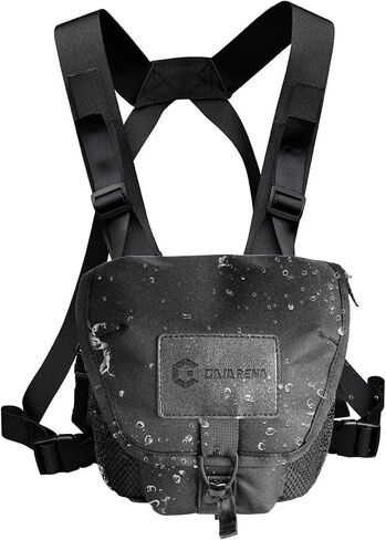 GAIARENA Binocular Harness Chest Pack, Waterproof Bino Harness with Rangefinder Pouch for 20x50 Binoculars Bino Chest Harness Adjustable Binocular Chest Pack for Hunting Hiking (Full Size) in Saudi Arabia